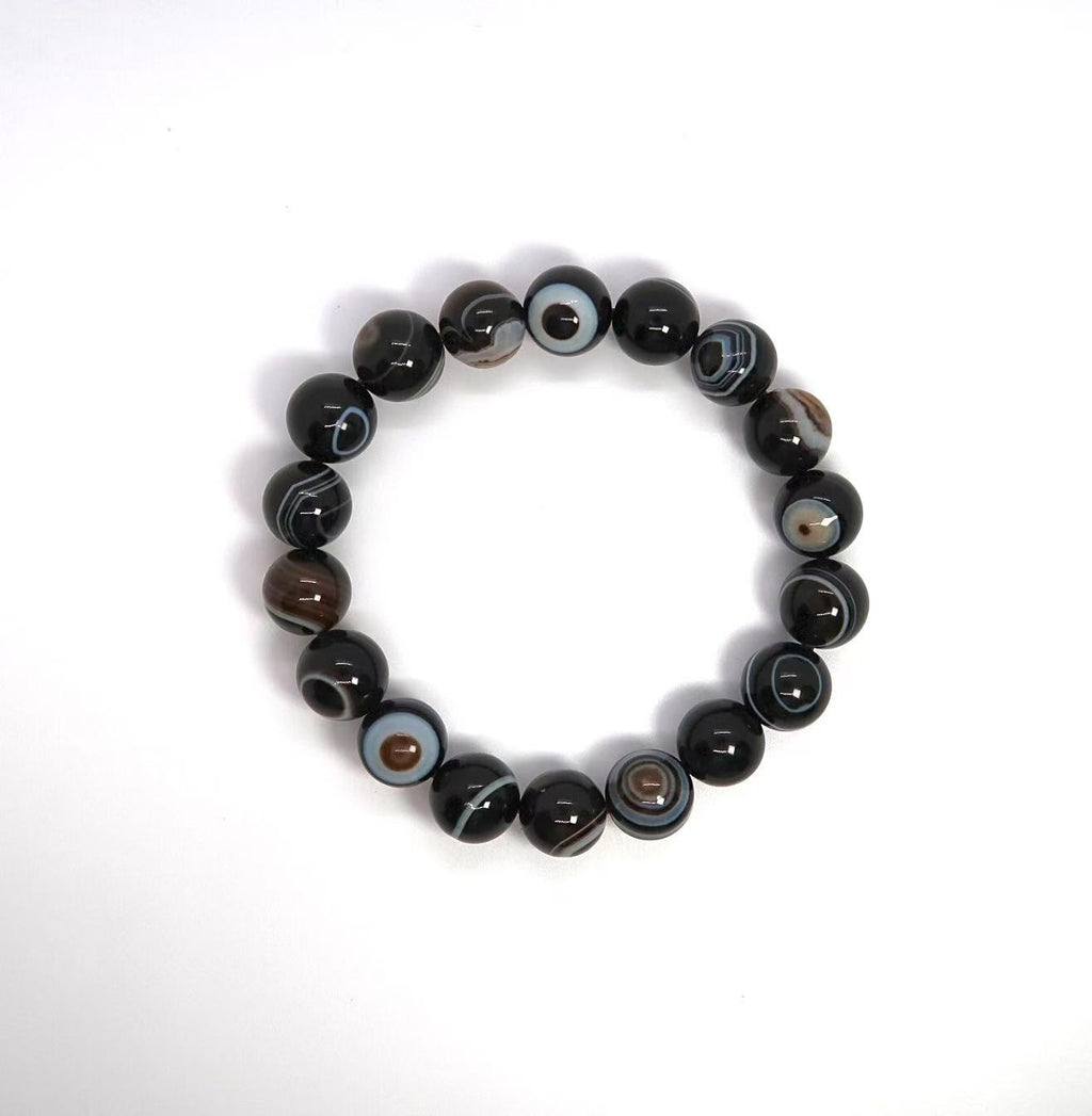 Protective Black Eyed Agate Bracelet - Stylish & Handmade