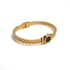 Light Luxury LOVE Openwork Watch Band Style Titanium Steel Bracelet - DXbracelet