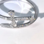 Blade of Justice Bracelet: Copper alloy full inlaid cubic zirconia unisex bracelet - DXbracelet