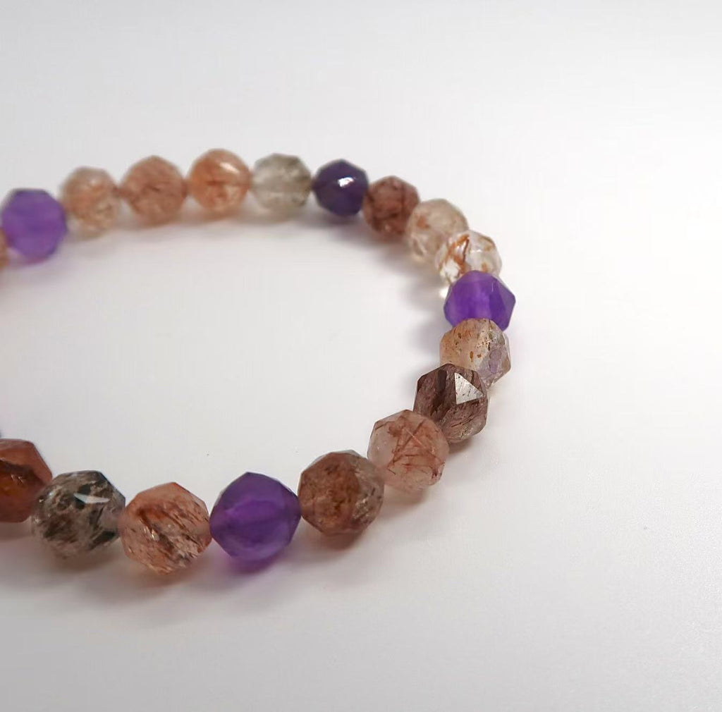 Natural Super Seven Color Crystal Bracelet - DXbracelet
