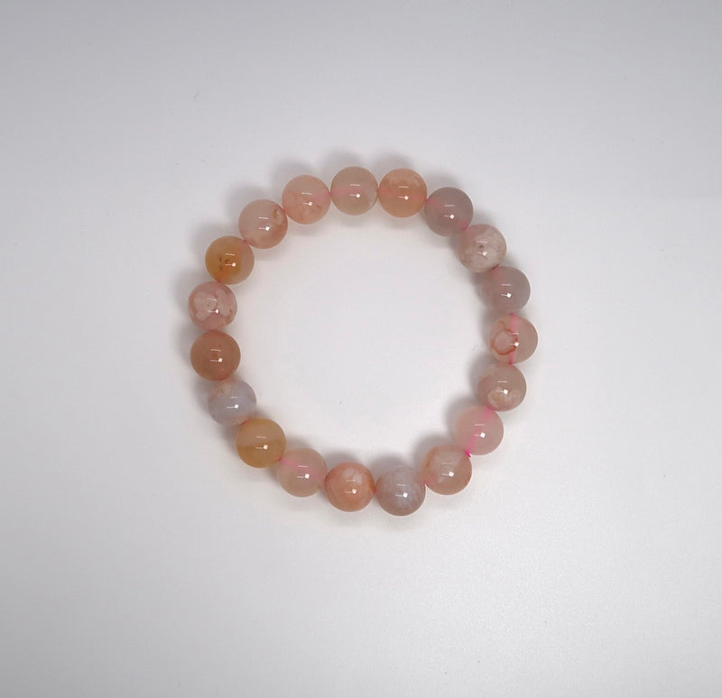 Natural Cherry Blossom Agate Bracelet - DXbracelet