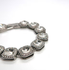 European Style Sparkling Full Crystal Cuban Chain Bracelet - Unisex - DXbracelet