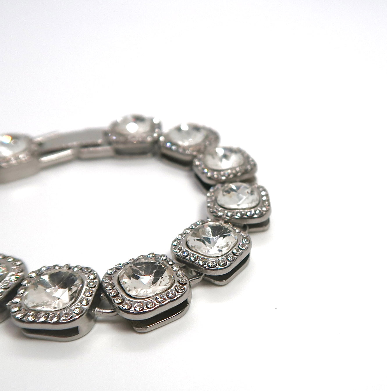 European Style Sparkling Full Crystal Cuban Chain Bracelet - Unisex - DXbracelet