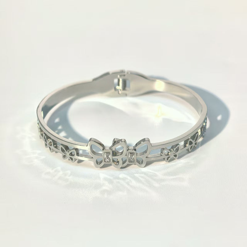Adjustable Butterfly Openwork Bangle - DXbracelet