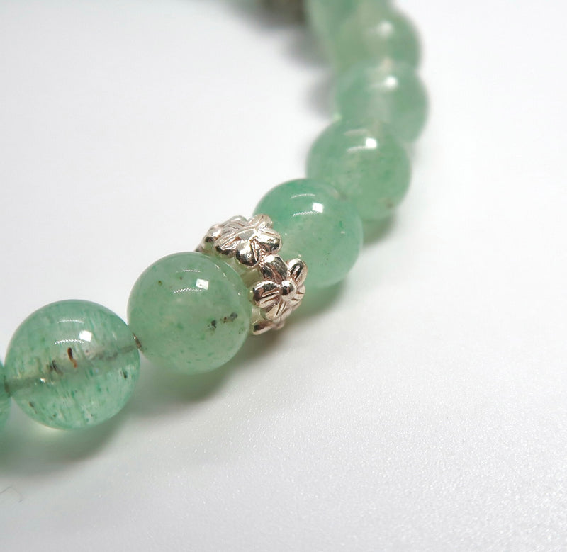 Green Strawberry Crystal Silver Bracelet - DXbracelet