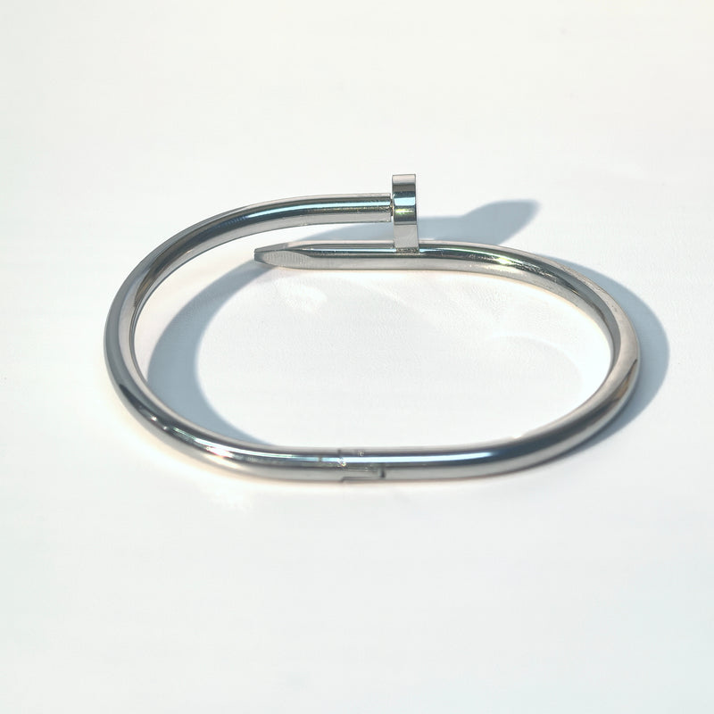 Women's Studded Titanium Steel Bracelet - Timeless Hinged Design - DXbracelet