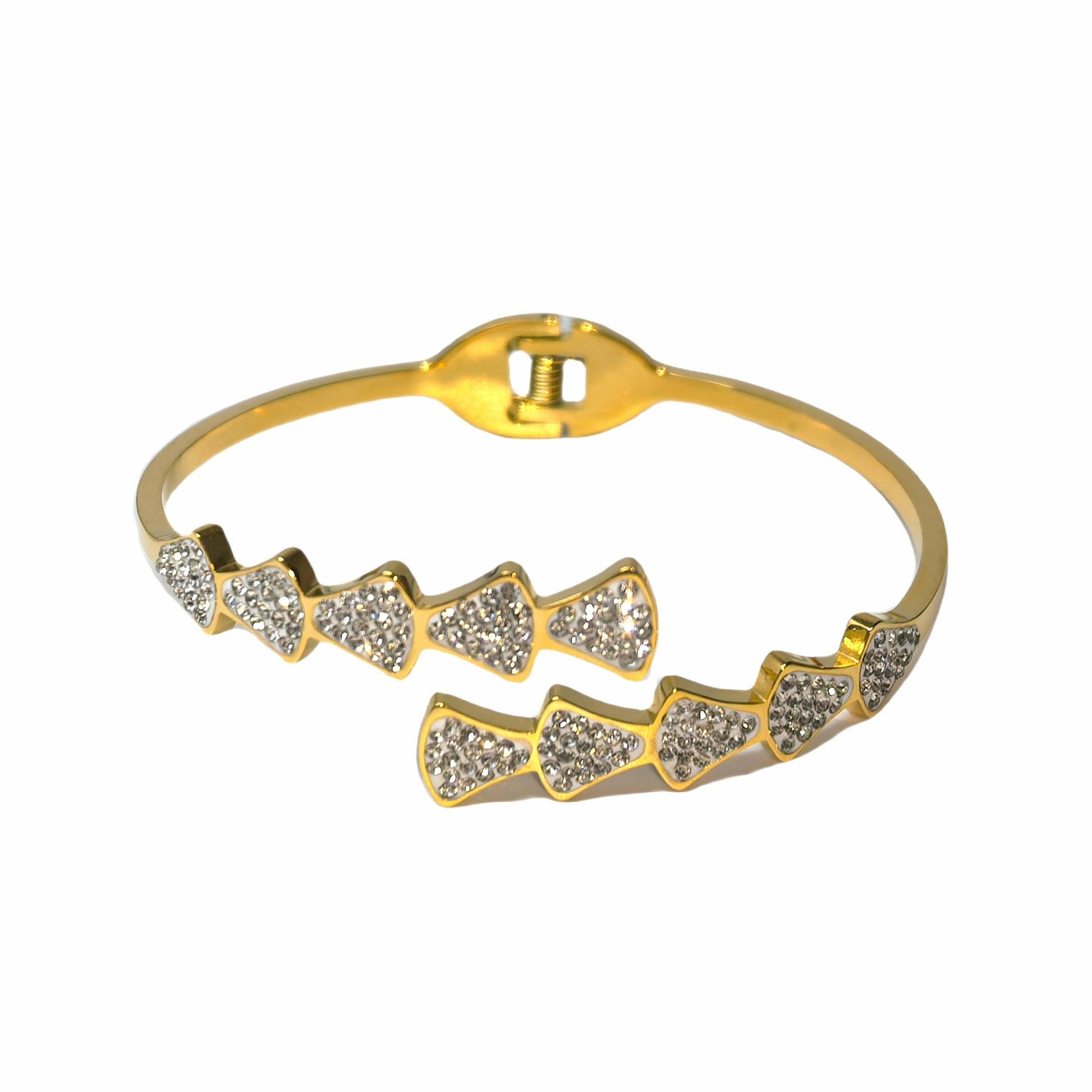 Einzigartiges Armband aus Titanstahl in Diamantrockform