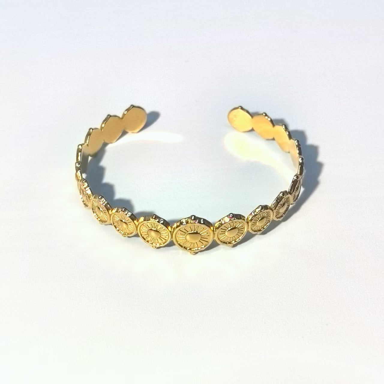 New Floral Cuff Bracelet - Titanium Steel Adjustable Bracelet - DXbracelet