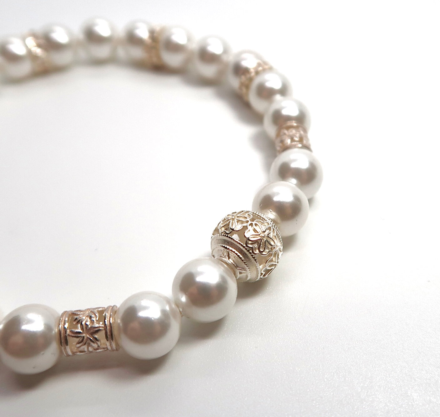 Freshwater Pearl Sterling Silver Bracelet - DXbracelet