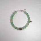 Green Strawberry Crystal Silver Bracelet - DXbracelet