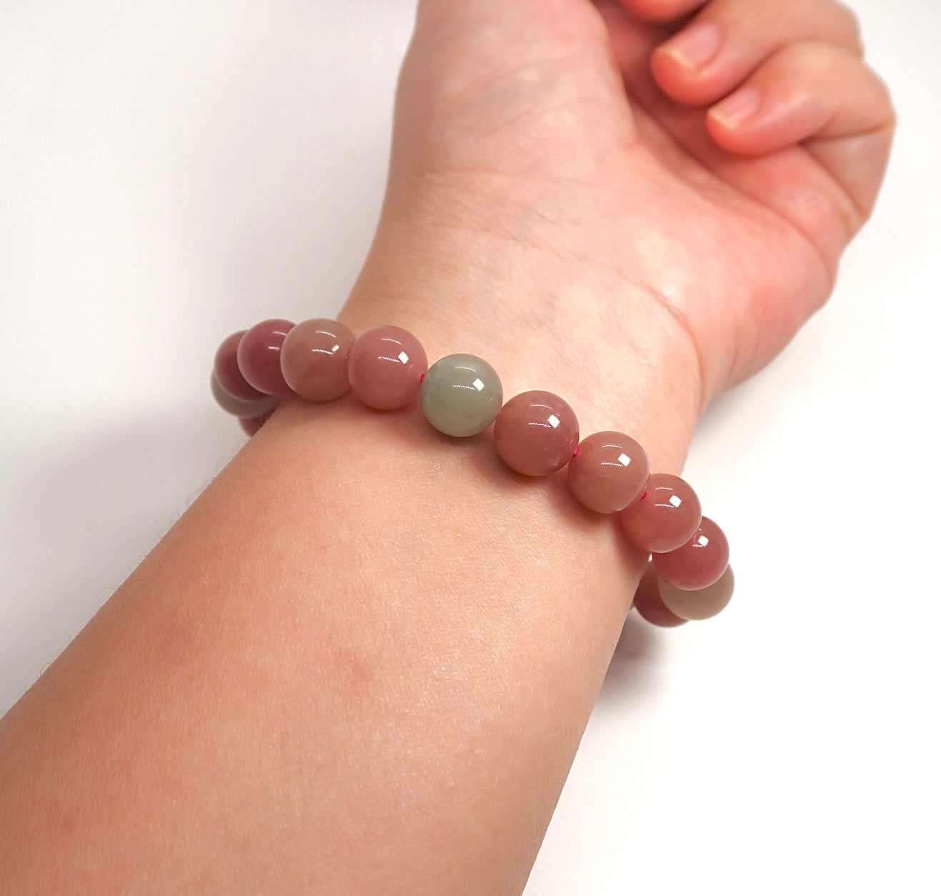 Natural Milkshake Tourmaline Jade Bracelet - DXbracelet