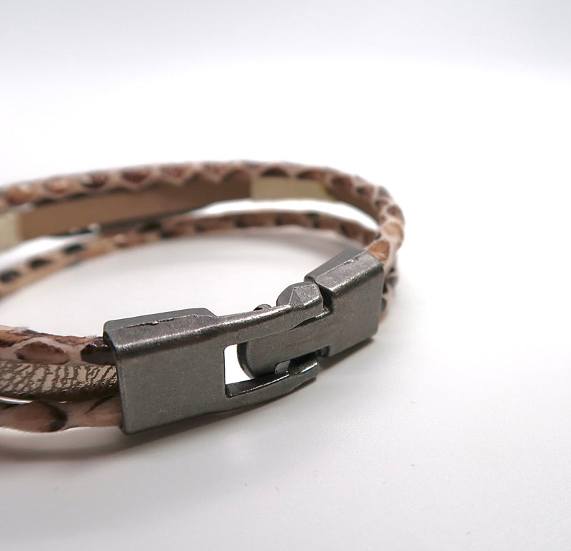 Vintage Handwoven Feather Accent Multi-Layer Leather Bracelet - DXbracelet