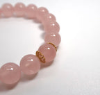 Bracelet en argent sterling, citrine et quartz rose avec quartz clair taillé