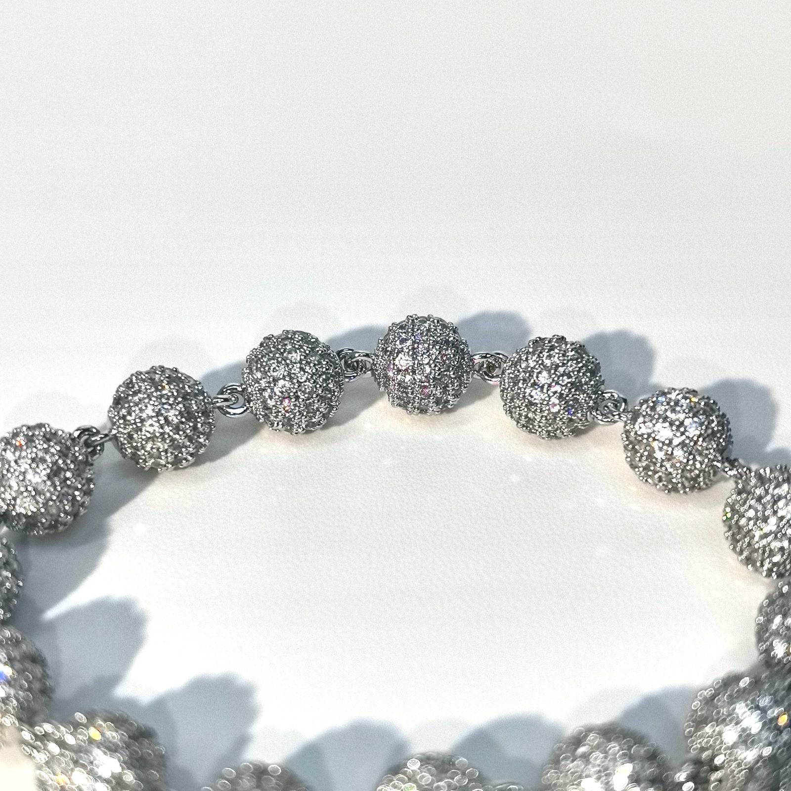Starlight Micro-Pave Cubic Zirconia Ball Chain Bracelet Set (His & Hers) - DXbracelet