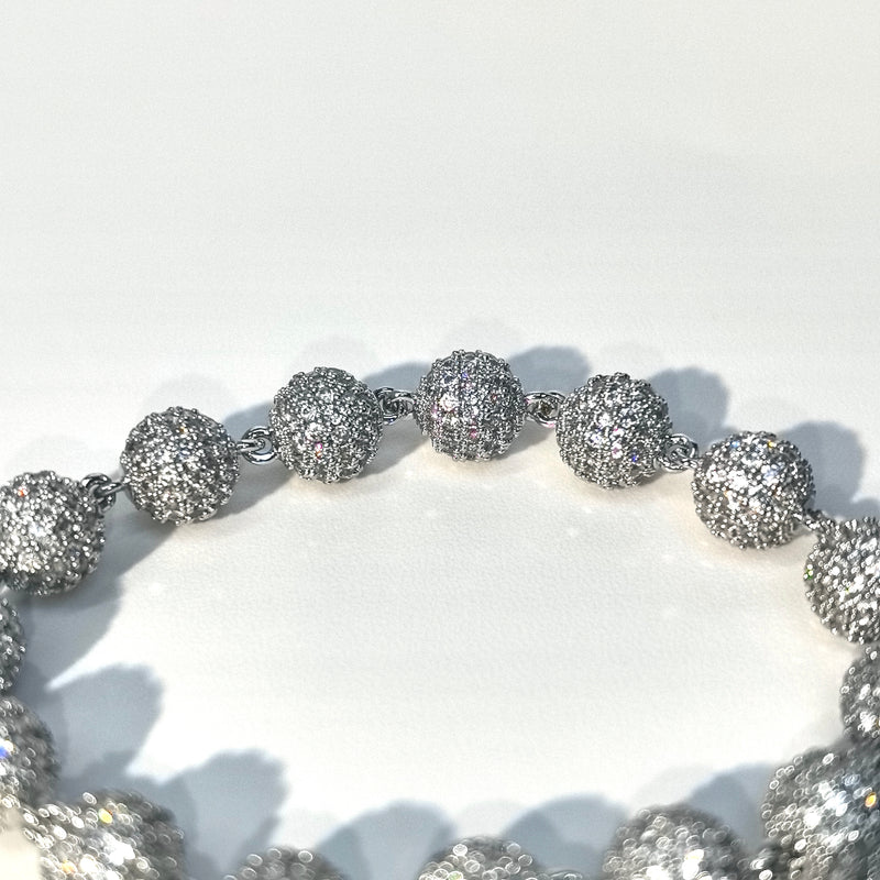 Starlight Micro-Pave Cubic Zirconia Ball Chain Bracelet Set (His & Hers) - DXbracelet