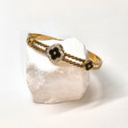 Four-leaf clover zircon titanium steel bracelet - DXbracelet