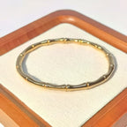 Bamboo Open Bracelet - Titanium Steel Simple Plain Ring Bracelet - DXbracelet