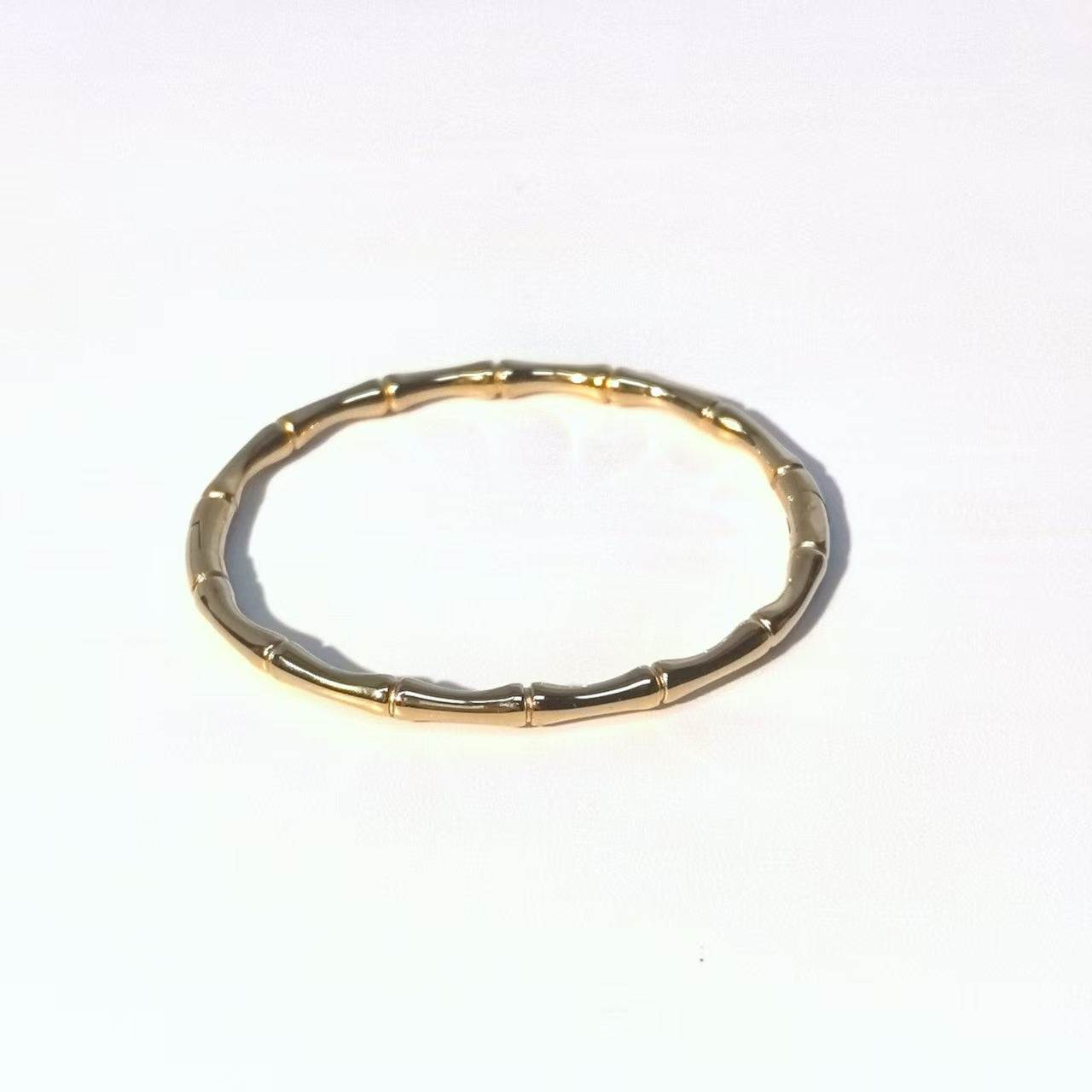Bamboo Open Bracelet - Titanium Steel Simple Plain Ring Bracelet - DXbracelet