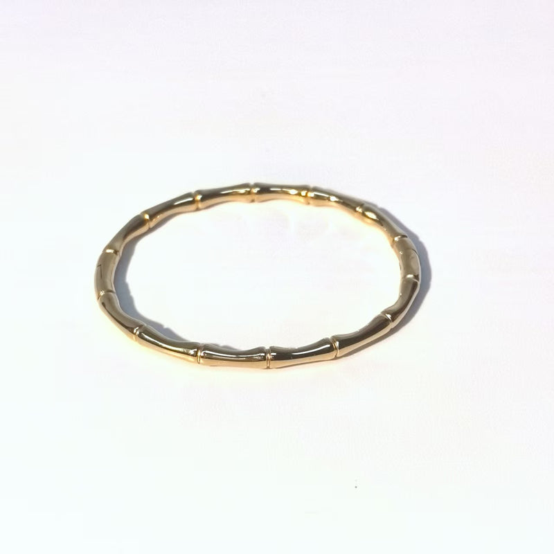 Bamboo Open Bracelet - Titanium Steel Simple Plain Ring Bracelet - DXbracelet