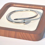 Women's Studded Titanium Steel Bracelet - Timeless Hinged Design - DXbracelet