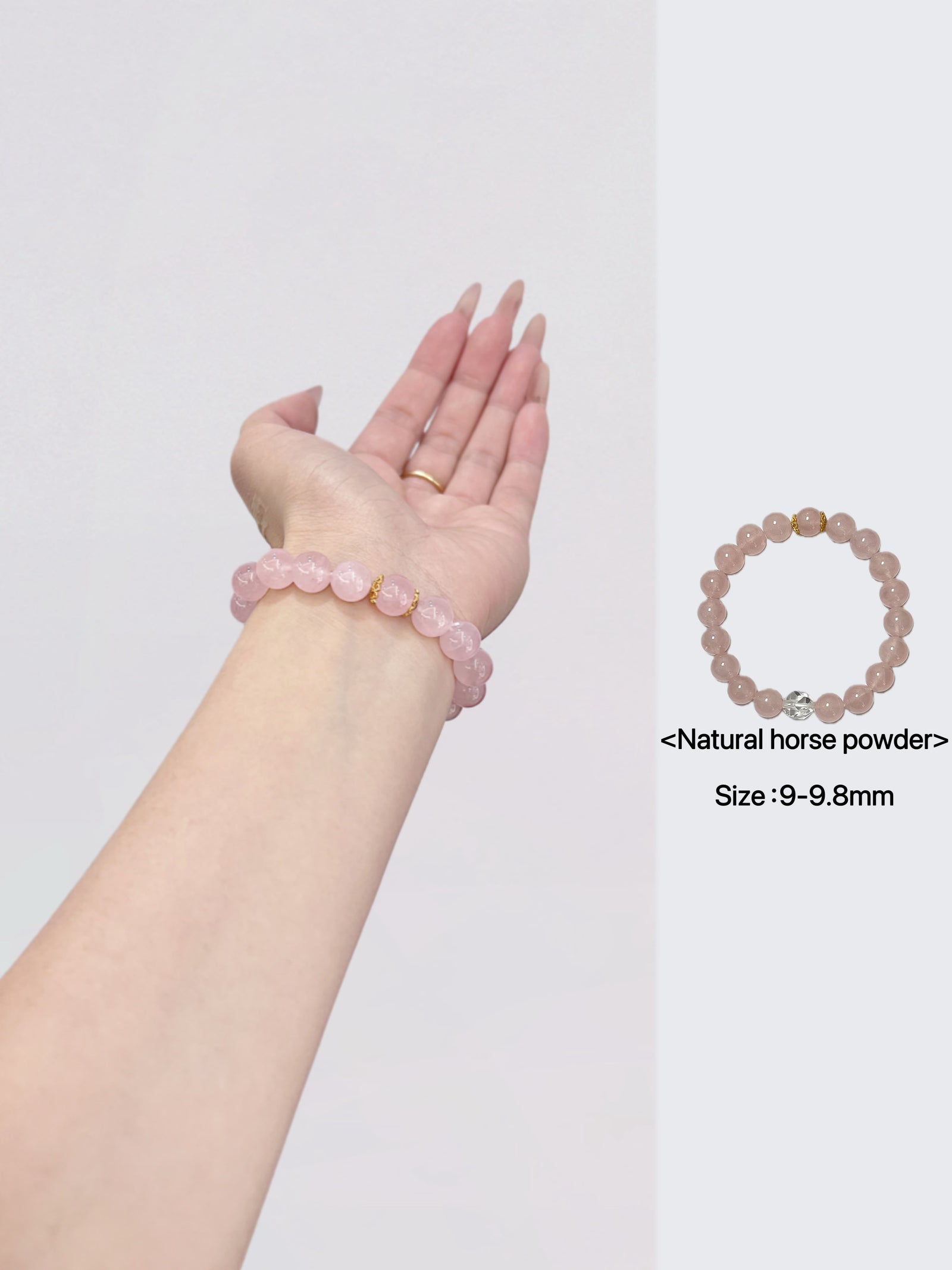 Bracelet en argent sterling, citrine et quartz rose avec quartz clair taillé