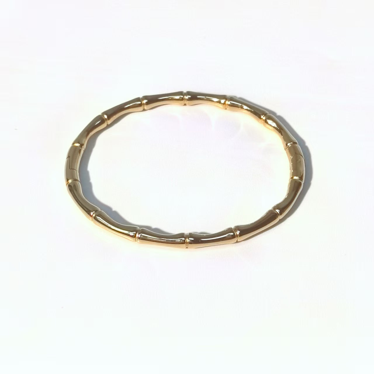 Bamboo Open Bracelet - Titanium Steel Simple Plain Ring Bracelet - DXbracelet