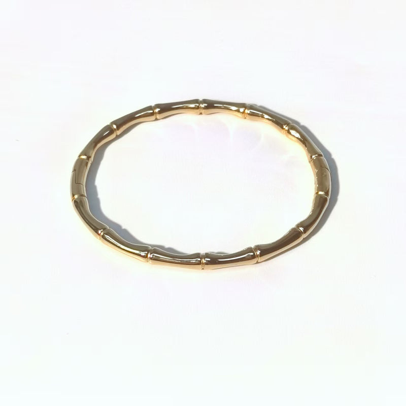 Bamboo Open Bracelet - Titanium Steel Simple Plain Ring Bracelet - DXbracelet