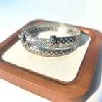 Hip-Hop "Blade of Justice" Cuban Bracelet - Full-Pave Cubic Zirconia on Copper | Versatile Unisex - DXbracelet