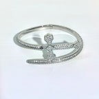 Blade of Justice Bracelet: Copper alloy full inlaid cubic zirconia unisex bracelet - DXbracelet