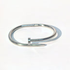 Women's Studded Titanium Steel Bracelet - Timeless Hinged Design - DXbracelet