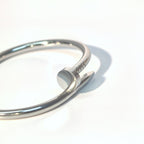 Women's Studded Titanium Steel Bracelet - Timeless Hinged Design - DXbracelet