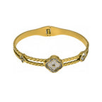 Four-leaf clover zircon titanium steel bracelet - DXbracelet