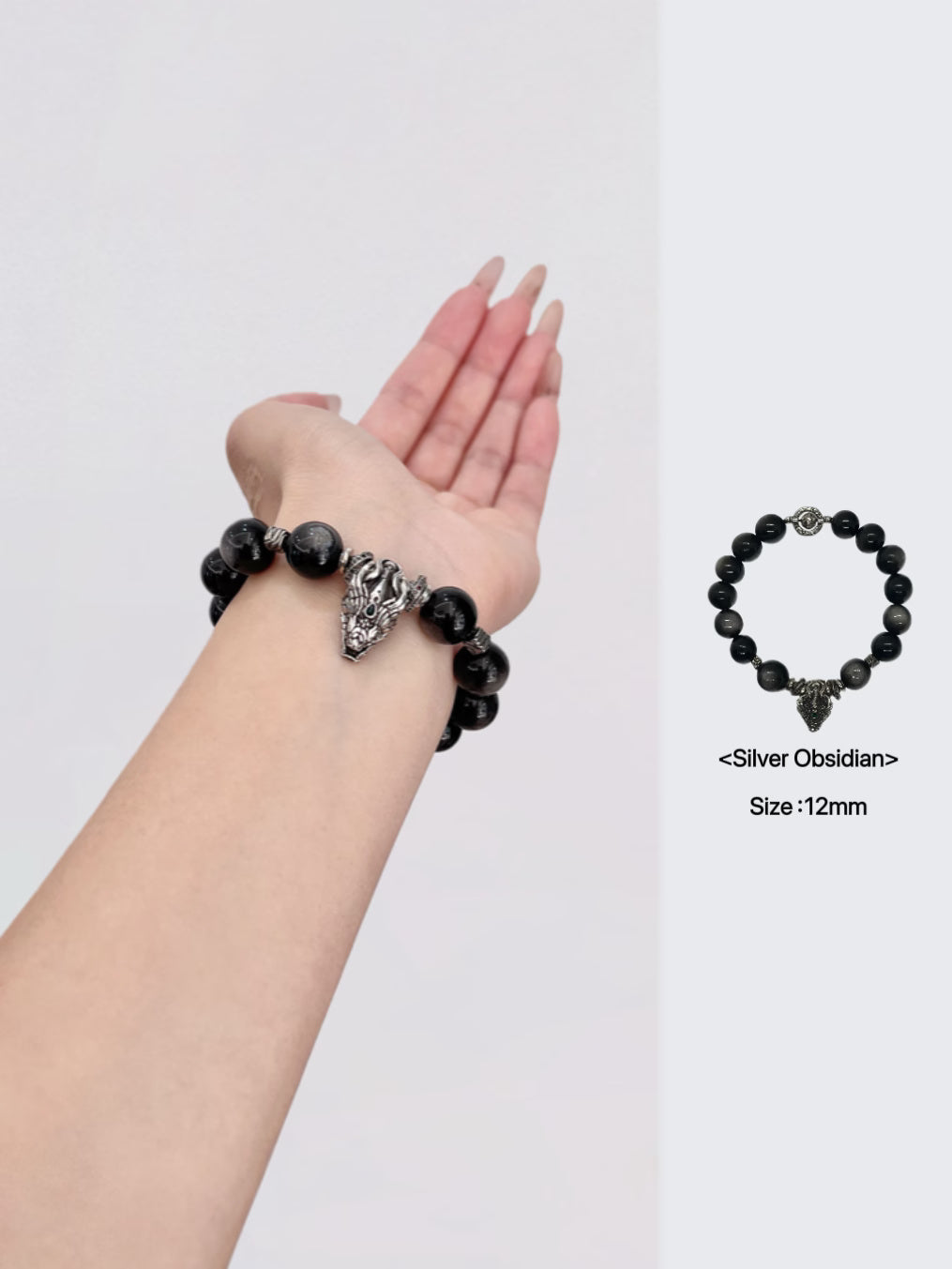 Bracelet Dragon Obsidienne